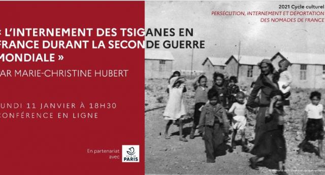 Conférence : &quot;L&#039;internement des Tsiganes en France durant la Seconde Guerre mondiale&quot;