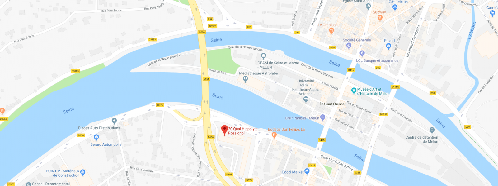 carte Service départemental de l'ONACVG de Seine-et-Marne