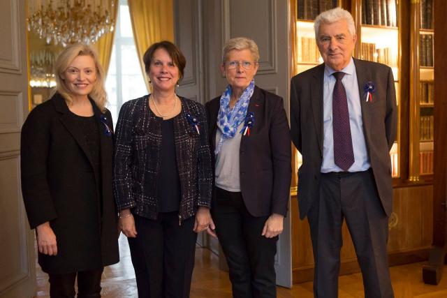 De gauche à droite : Nathalie Boy de la Tour, Rose-Marie Antoine, Geneviève Darrieussecq, et René Fontes