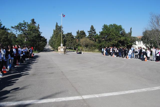 La place d’arme du 4e RMAT.