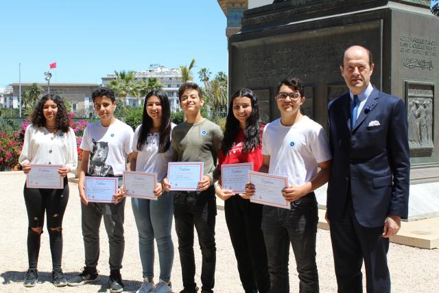 Remise des diplômes par son excellence l’Ambassadeur de France au Maroc