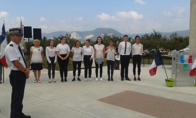 Les élèves du lycée des Catalins de Montélimar