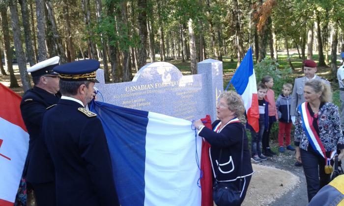 Inauguration de la stèle commémorative