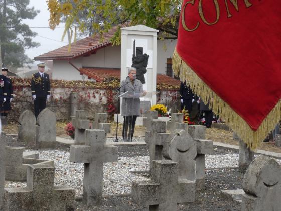 Cérémonie franco-Allemande à Mont-de-Marsan, le 17 novembre 2018