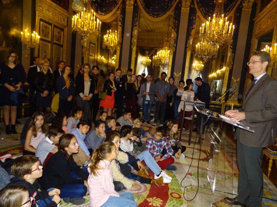 Pendant le discours de l'Ambassadeur d'Allemagne, Nikolaus Meyer-Landrut