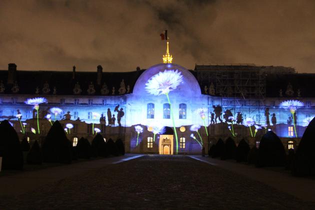 illumination de la façade des Invalides