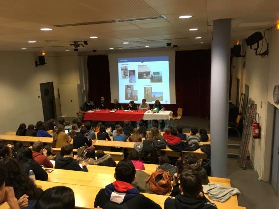 La rencontre de l'après-midi au lycée Clemenceau