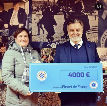 Le montpellier hérault sport club s'engage pour le bleuet