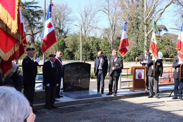 Dévoilement de la stèle en hommage aux Enfants et Réfugiés de Montech victimes du Nazisme