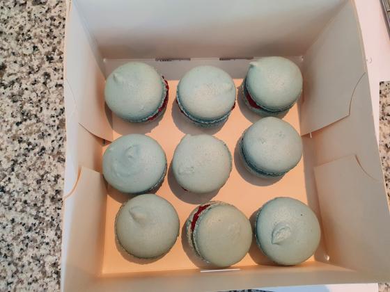 Les macarons prêts à déguster !