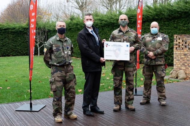 Remise du chèque de collecte au profit du Bleuet de France