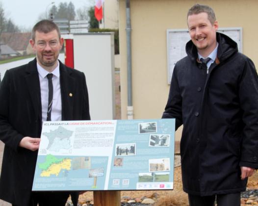 Sébastien Joly (président du comité local des CVR) et Thomas Brugger (directeur du service départemental).