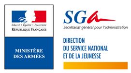 Logo Direction du service national et de la jeunesse