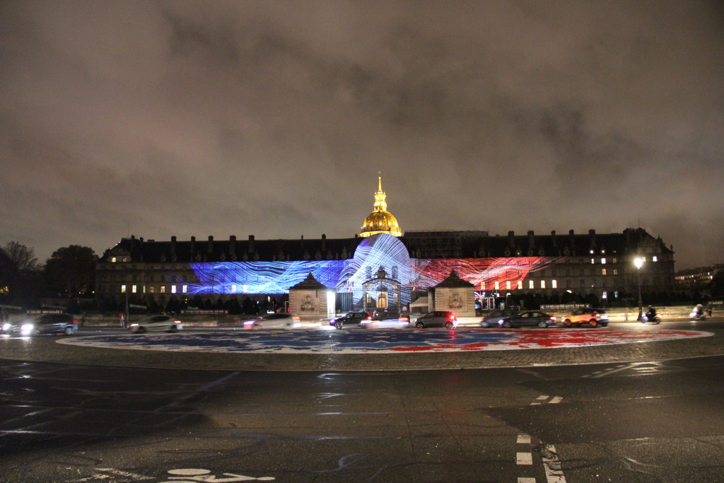 illumination de la façade des invalides