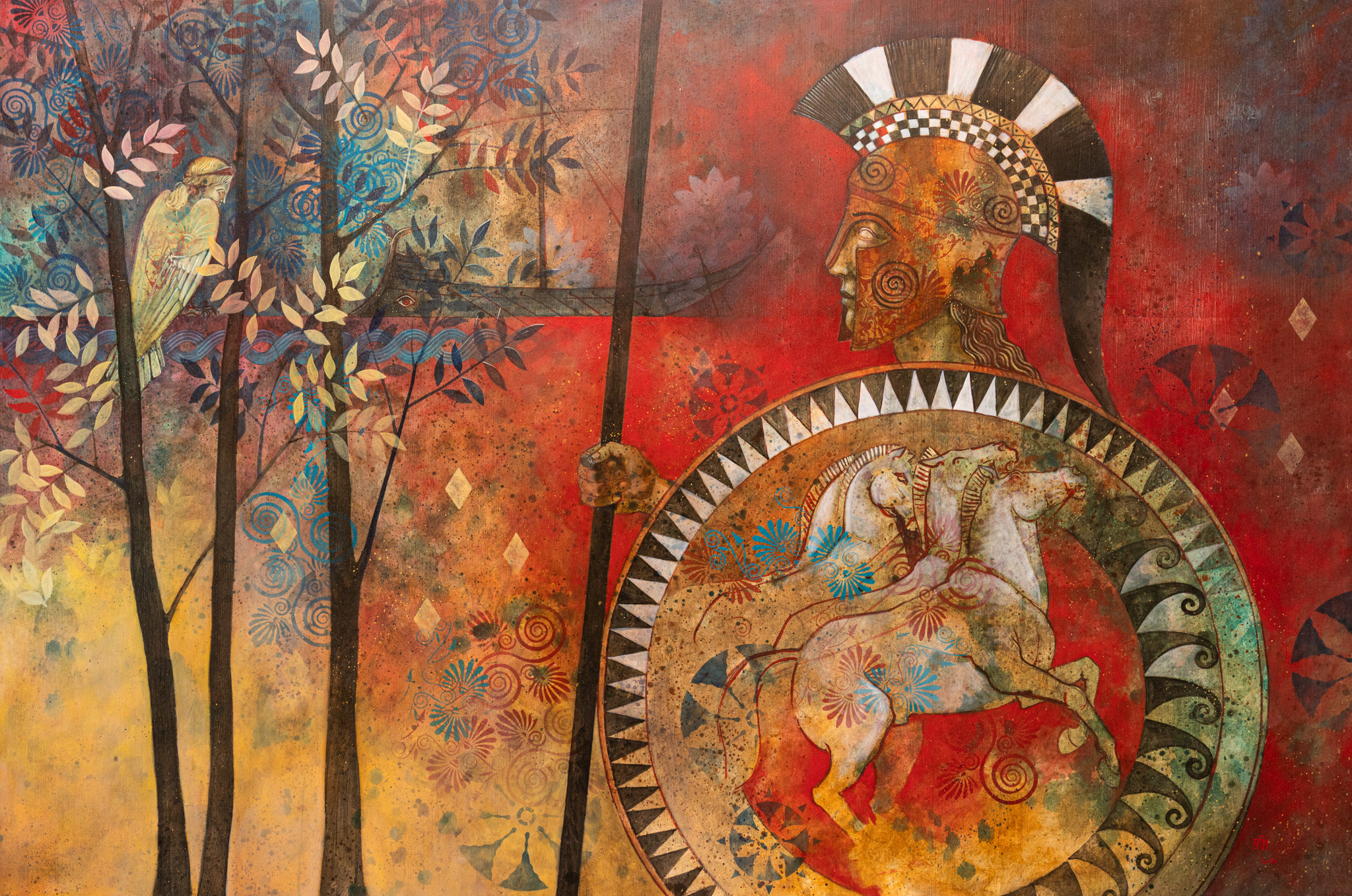 Le tableau "Iliade" d'Augustin Frison-Roche, vendu au profit du Bleuet de France