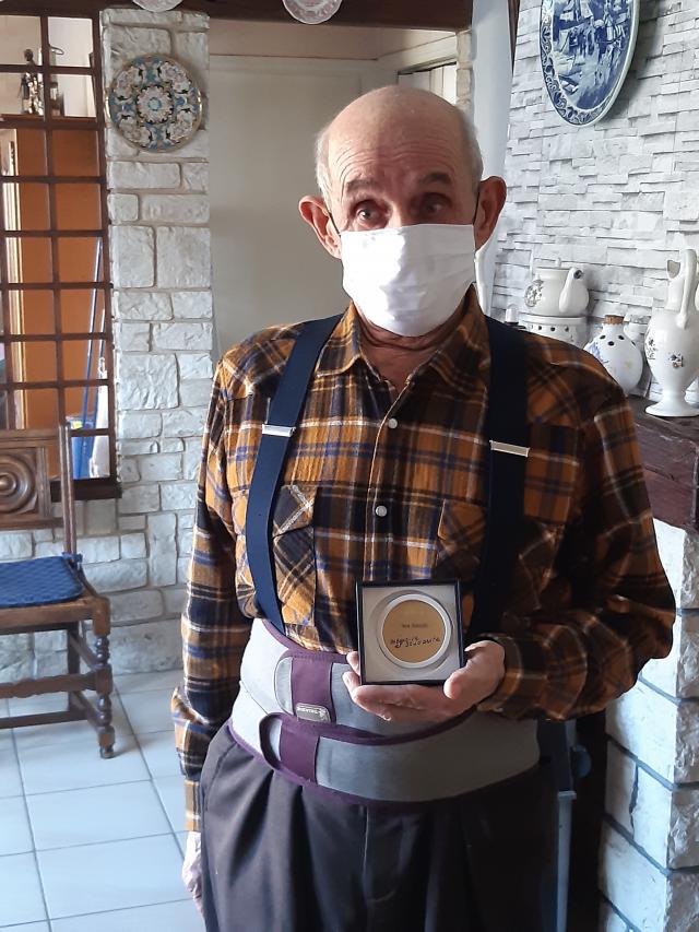 Monsieur Ren&eacute; Beaulieu, m&eacute;daille d'or de l'ONACVG 2020